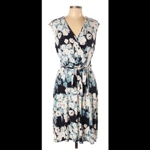 ANN TAYLOR Faux Wrap Floral Dress